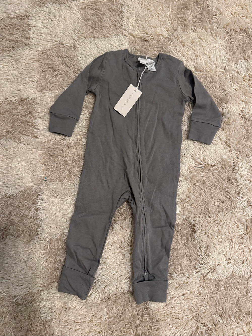 Jamie Kay Gray Zip One-Piece 1 Year New with Tags